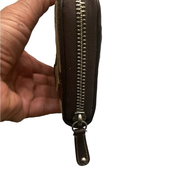 Coach Gramercy Op Art Quilted Signature Wallet Zip Accordion Clutch - Picture 7 of 8